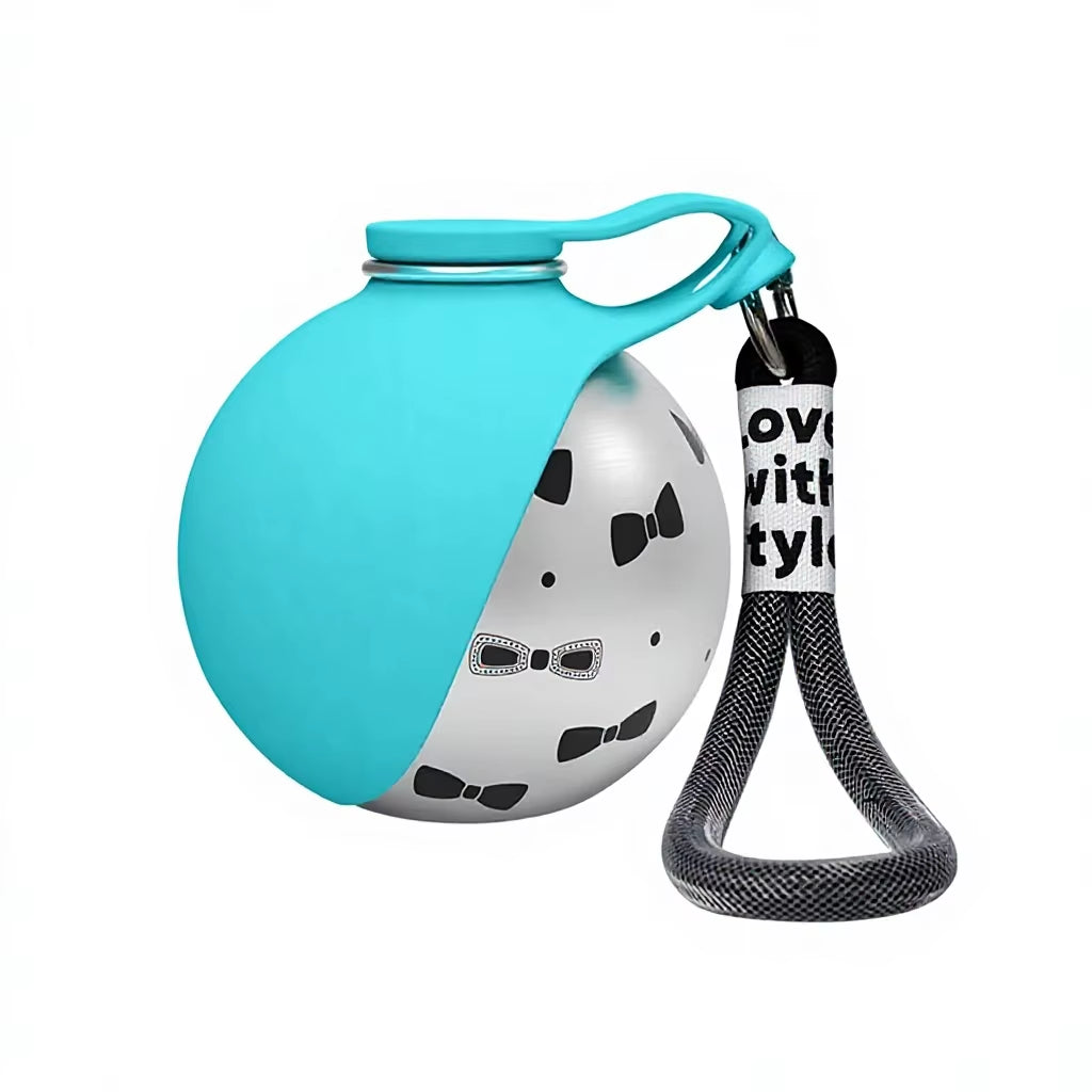 Portable Stainless Steel Leak-Proof Outdoor Travel Folding Silicone Bowl Drinker for Cats Dogs Wholesale Pet Water Bottle