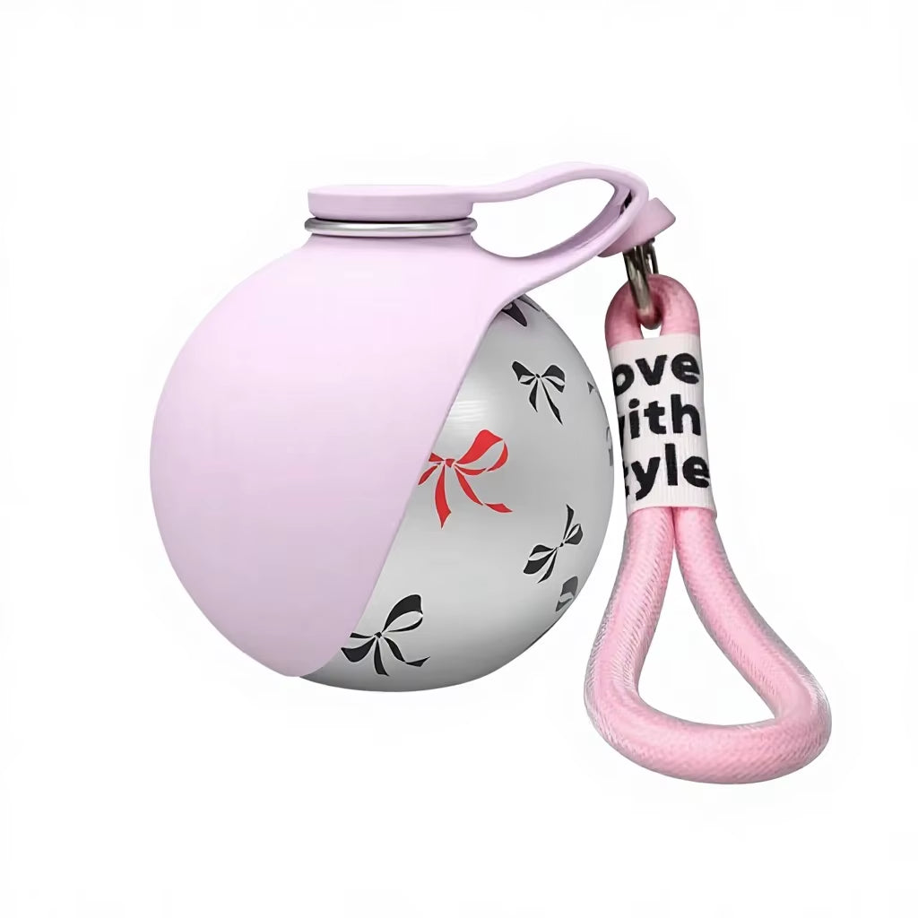 Portable Stainless Steel Leak-Proof Outdoor Travel Folding Silicone Bowl Drinker for Cats Dogs Wholesale Pet Water Bottle